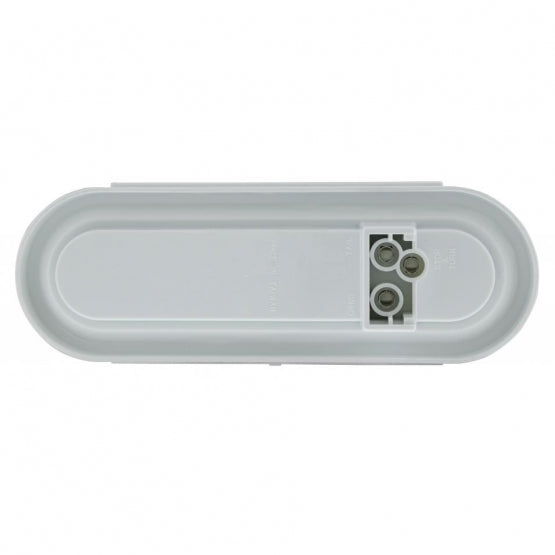 22 LED 6" Oval Clear Lens With Halo Insert GloLight Light Kit - Amber LEDs/Amber Insert (Each)
