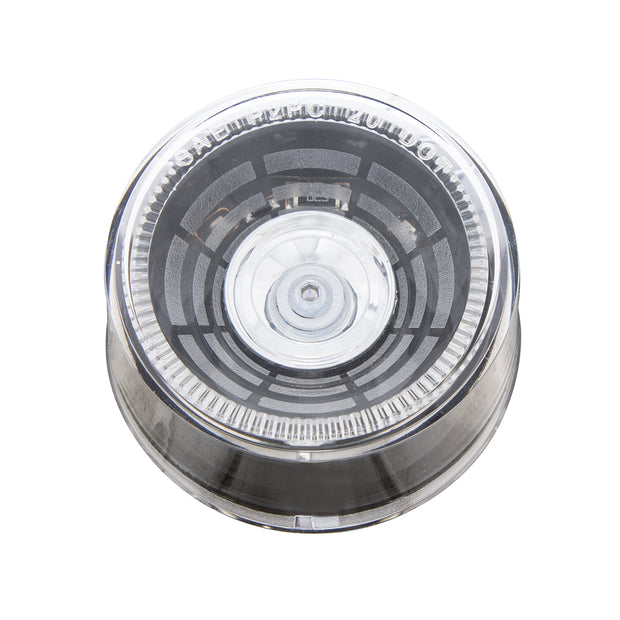 4 LED 2" Round Abyss Light (Clearance/Marker) - Red LED/Clear Lens