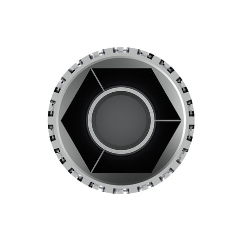 33mm X 4" Chrome Plastic Extra Tall Nut Covers With Flange - Thread-On (60-Pack)