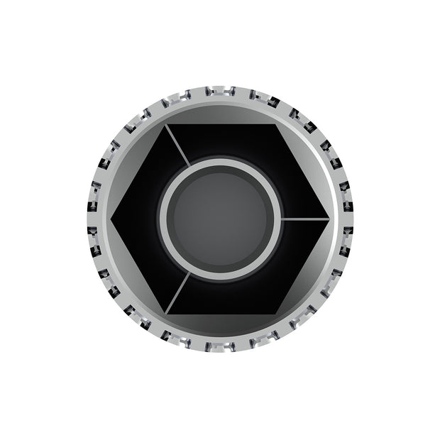 33mm X 4" Chrome Plastic Extra Tall Nut Covers With Flange - Thread-On (60-Pack)