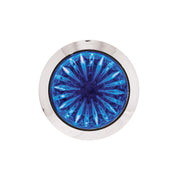 4 LED 3/4" Mini Watermelon Double Fury Light With Clear Lens (Clearance/Marker) - Red & Blue LED