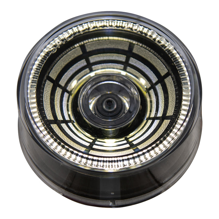 4 LED 2-1/2" Round Abyss Light (Clearance/Marker) - White LED/Clear Lens