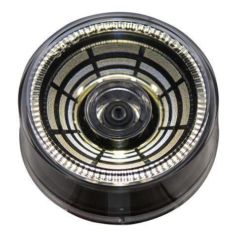 4 LED 2-1/2" Round Abyss Light (Clearance/Marker) - White LED/Clear Lens