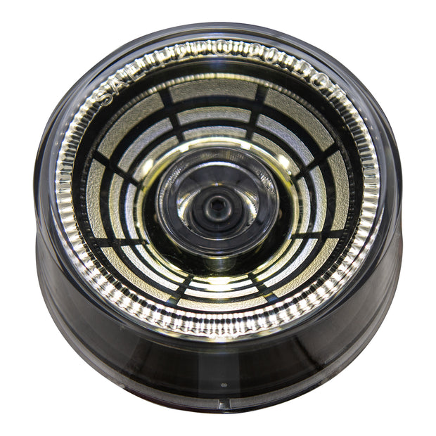 4 LED 2-1/2" Round Abyss Light (Clearance/Marker) - White LED/Clear Lens