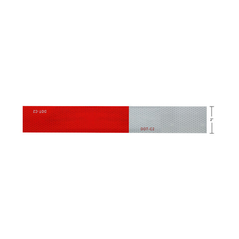 DOT-C2 Conspicuity Reflective Tape - 7" White/11" Red