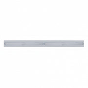 Chrome Top Mud Flap Plate With Two 14 LED 12" Light Bars - Red LED/Chrome Lens (Each)