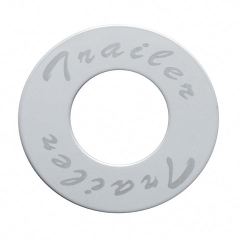 "Trailer" Stainless Deluxe Air Valve Knob Plaque Only