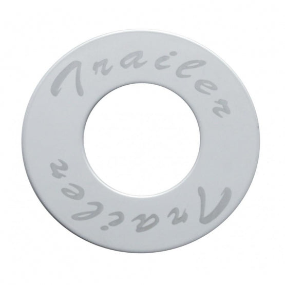 "Trailer" Stainless Deluxe Air Valve Knob Plaque Only