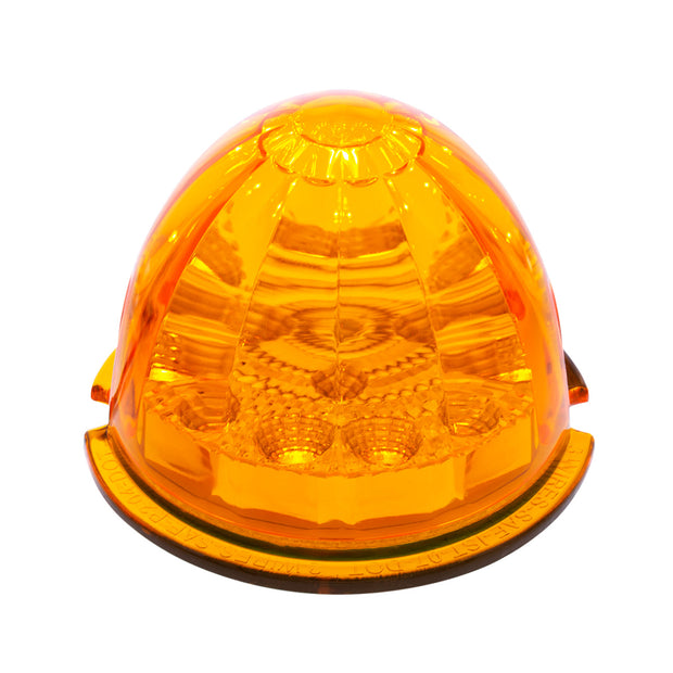 17 LED Reflector Watermelon Maze Cab Light - Amber LED/Amber Lens