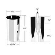 Plastic Lower Gearshift Knob Cover - Chrome