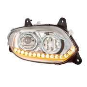Chrome 17 LED Headlight For 2018-2024 International LT - Passenger