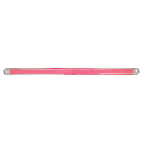 24 LED Dual Function 12" GloLight Bar (Stop, Turn & Tail) - Red LED/Clear Lens (Card)