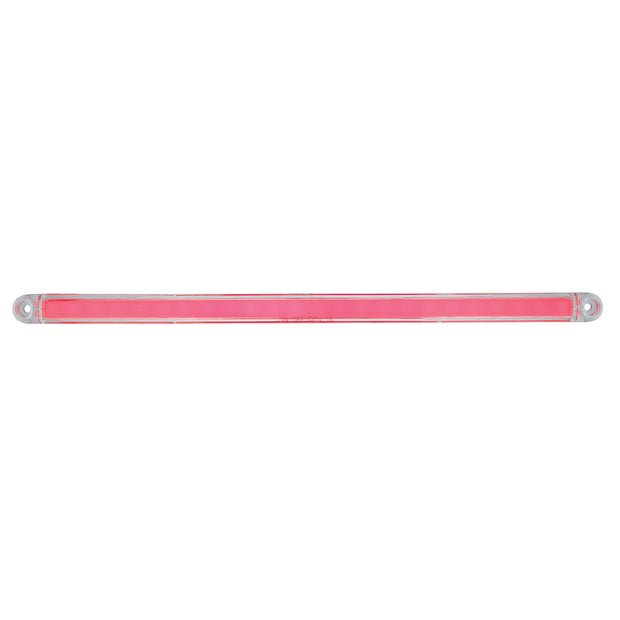 24 LED Dual Function 12" GloLight Bar (Stop, Turn & Tail) - Red LED/Clear Lens (Card)