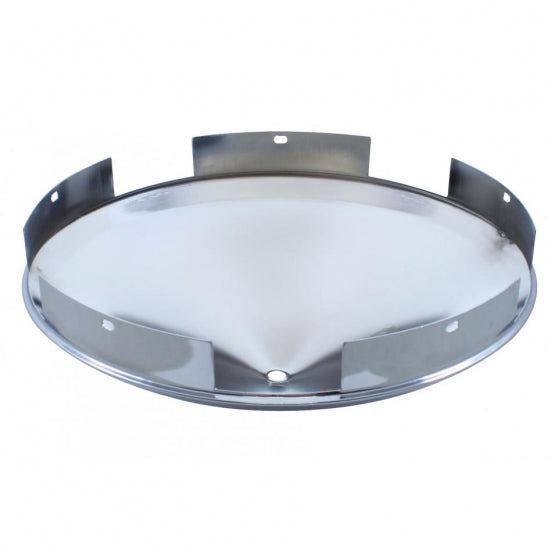 5 Even Notched Chrome Front Hubcap With 3 Bar Spinner - 1" Lip