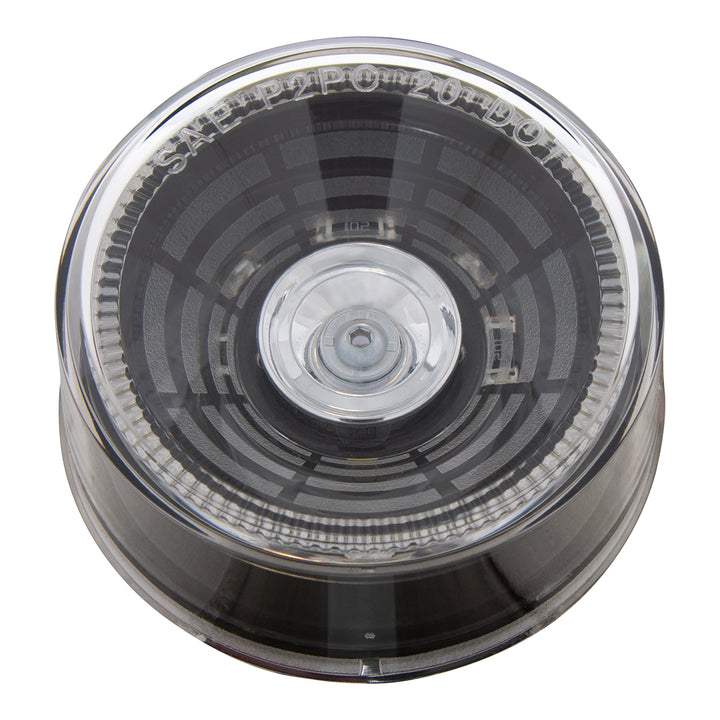 4 LED 2-1/2" Round Abyss Light (Clearance/Marker) - White LED/Clear Lens