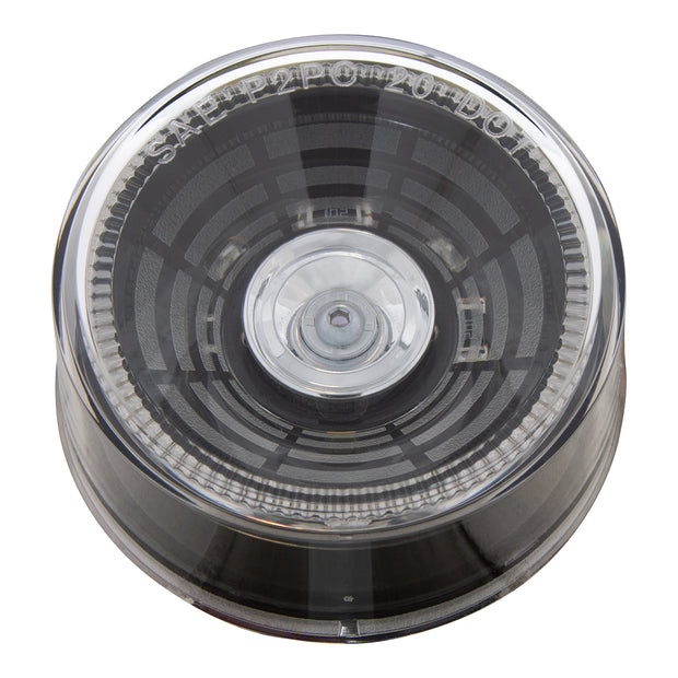 4 LED 2-1/2" Round Abyss Light (Clearance/Marker) - White LED/Clear Lens