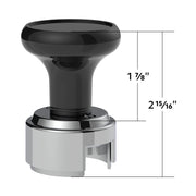 Thread-On Gearshift Knob & Adapter For Eaton Fuller Style 13/15/18 Shifter - Black
