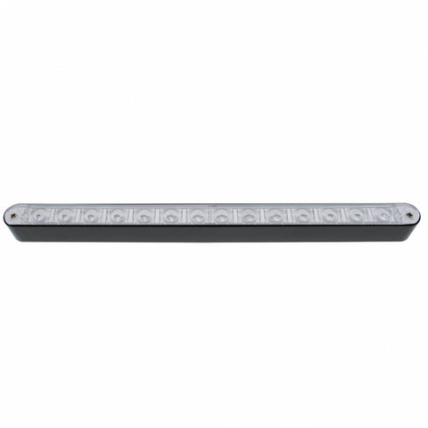 14 LED 12" Light Bar With Black Housing - Amber LED/Clear Lens