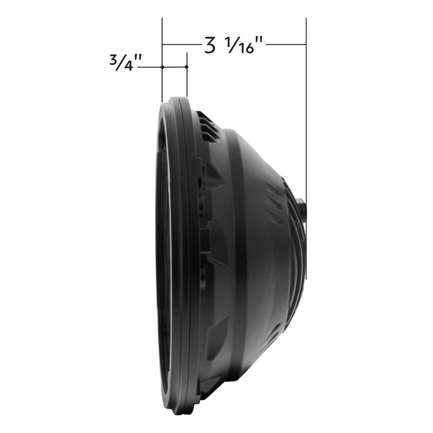 ULTRALIT - Heated 7" LED Headlight With White Position Light