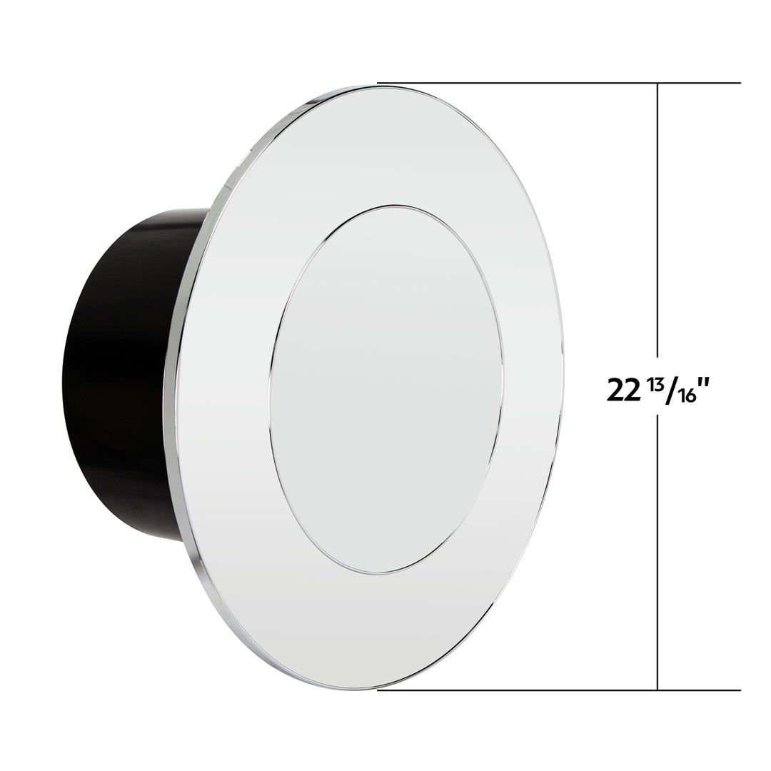 Flat Aero Rear Axle Cover Kit - Chrome