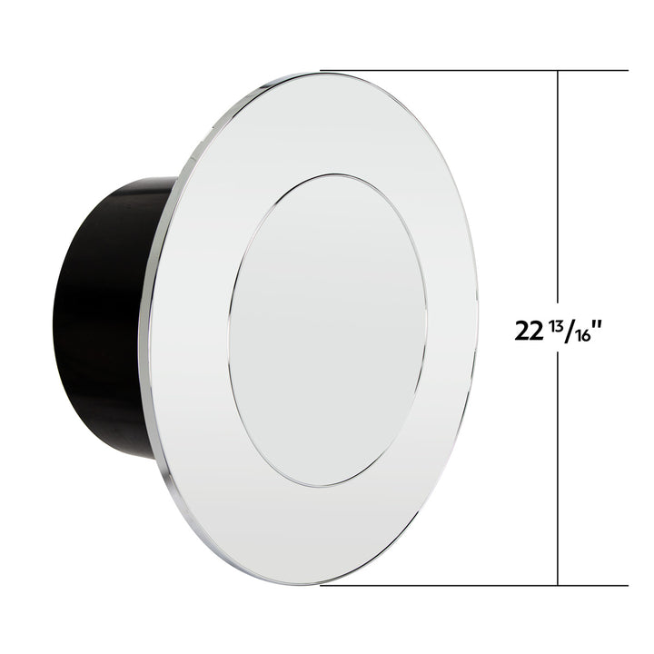 Flat Aero Rear Axle Cover Kit - Chrome