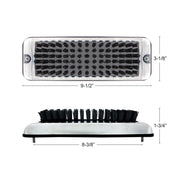 Stainless Shoe/Boot Scraper With Nylon Brush - Black Brush