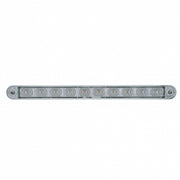 10 LED 9" Light Bar With Bezel (Stop, Turn & Tail) - Red LED/Clear Lens