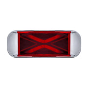 4 LED Saber Rectangular Marker Light With Red Lens