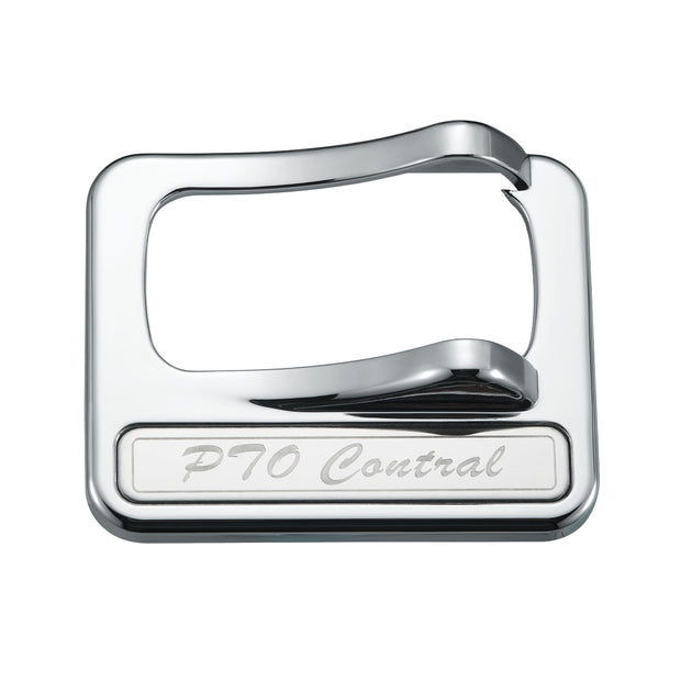 Chrome Plastic Rocker Switch Cover With Stainless Plaque For Peterbilt - PTO Control