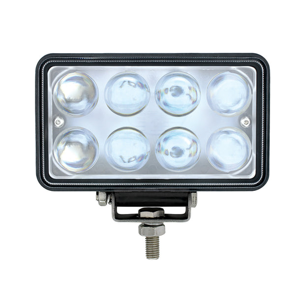 8 High Power LED Rectangular Work Light With Projector Lens