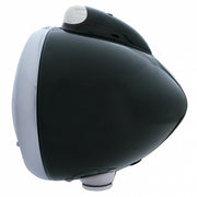 Black Guide 682-C Headlight H4 With 10 Amber LED & LED Signal - Clear Lens