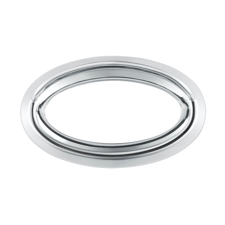 Chrome Bezel For 1-3/4" X 3/4" Peterbilt Glove Box Emblem