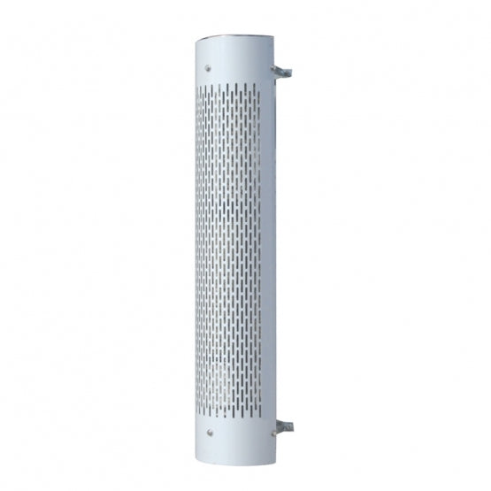 48" Tall 180 Degree Stainless Exhaust Muffler Shield For 5" Diameter Exhaust - Vertical Slot