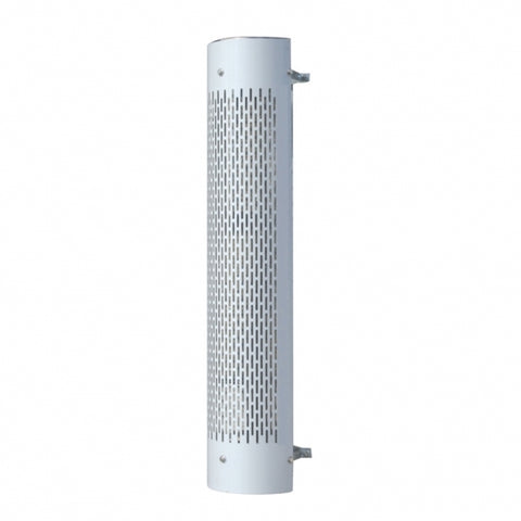 48" Tall 180 Degree Stainless Exhaust Muffler Shield For 5" Diameter Exhaust - Vertical Slot