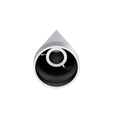 33mm x 4-1/2" Chrome Plastic X Spike Nut Covers - Thread-On (Box Of 10)