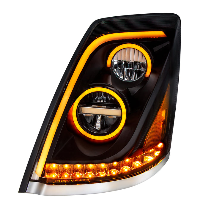 Blackout LED Headlight for 2013-2017 Volvo VN/VNL - Driver