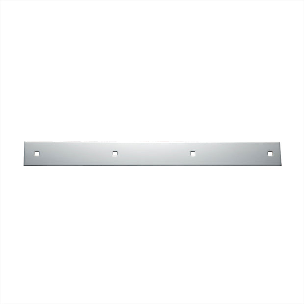 2" X 20" Chrome Top Mud Flap Plain Plate - Bolt Thru