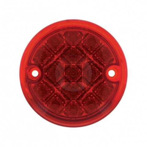 30 LED 3" Dual Function Reflector Double Face Light Kit - Amber & Red LED/Amber & Red Lens