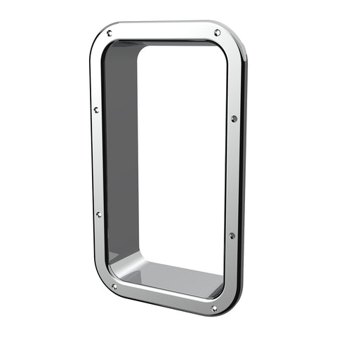 Chrome Interior View Window Trim For Kenworth W900L (1990-2005) And T800 (1986-2005)