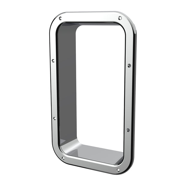 Chrome Interior View Window Trim For Kenworth W900L (1990-2005) And T800 (1986-2005)