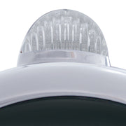 Stainless Steel Guide 682-C Headlight H4 With White LED & Dual Mode LED Signal - Clear Lens