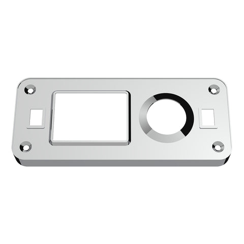 Chrome Plastic Dome Light Cover With Swivel Light Hole For Peterbilt 386 (2006-2010) & 387 (1999-2010)