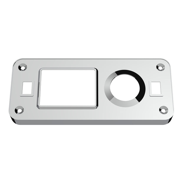 Chrome Plastic Dome Light Cover With Swivel Light Hole For Peterbilt 386 (2006-2010) & 387 (1999-2010)