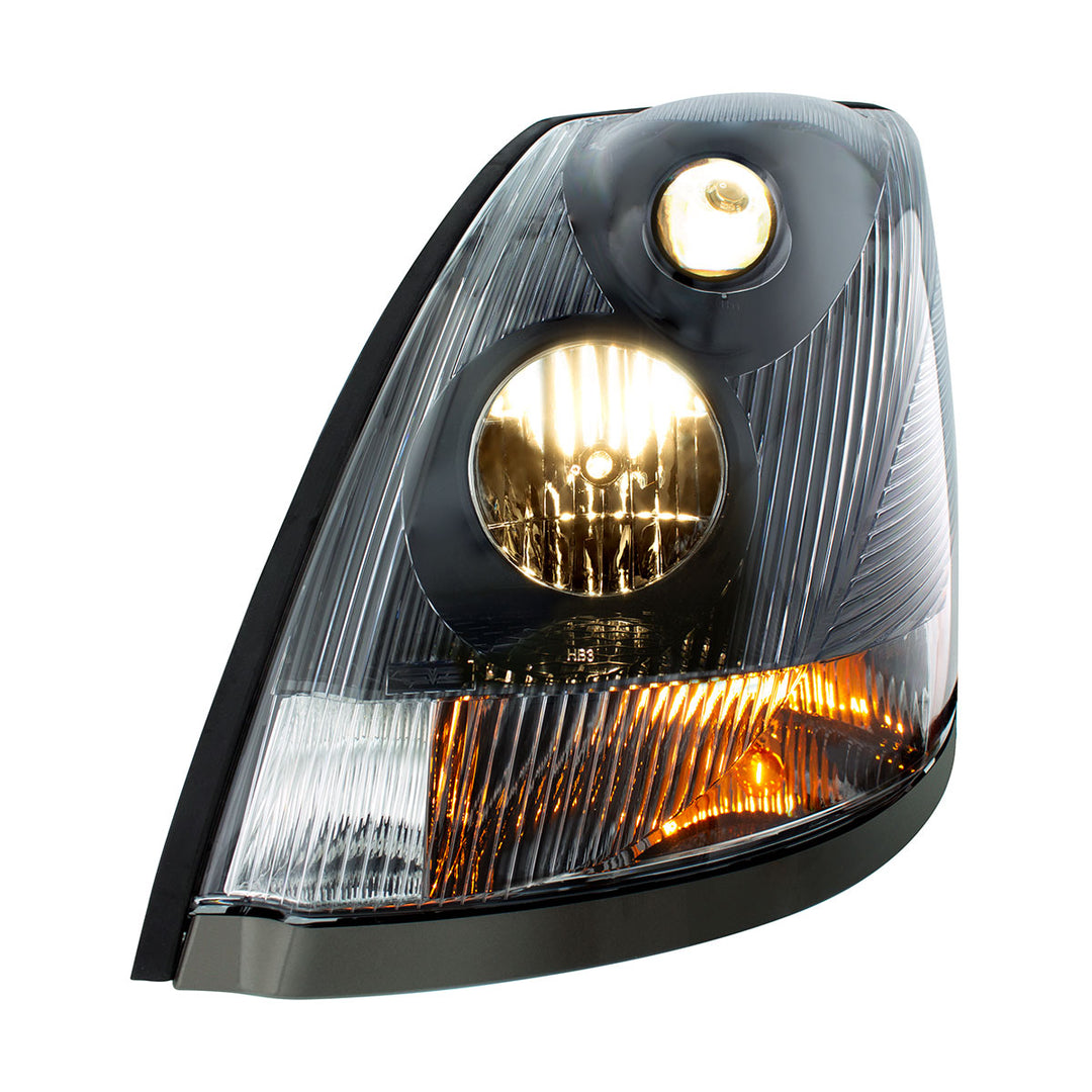 Black Headlight For 2003-2017 Volvo VN/VNL - Driver