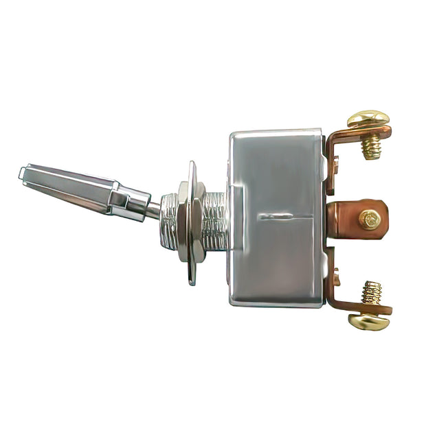 All Metal Heavy Duty Toggle w/ 3 Screw Terminals 50 Amp 12V S.P.S.T. On/Off/On 1 Pc.