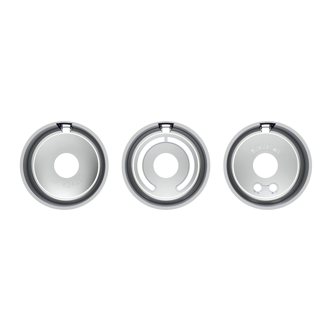 Chrome Plastic A/C Control 6-Piece Dial Covers For 2018-2023 Freightliner Cascadia