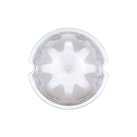 9 LED Dual Function GloLight Watermelon Cab/Auxiliary Light - Amber LED/Clear Lens