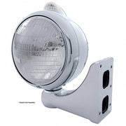 Chrome Guide 682-C Style Headlight 6014 & LED Turn Signal - Clear Lens