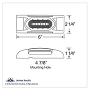 16 LED Reflector Light (Clearance/Marker) With Chrome Bezel - Amber LED/Clear Lens