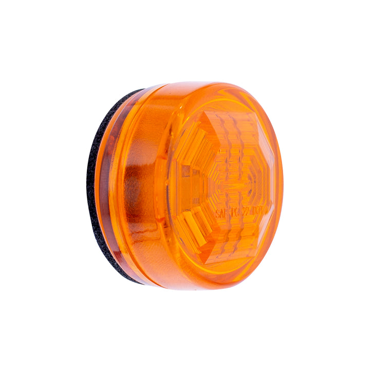3 LED Oval Clearance/Marker Light-Amber LED/Amber Lens